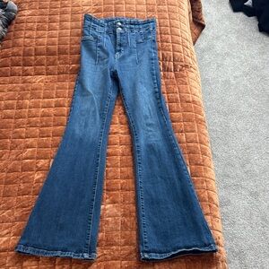 Free People Dark Blue Flare Jeans